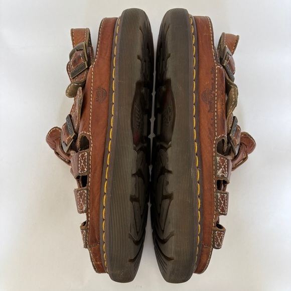 Dr. Martens Mens vintage 8092 Brown Leather chunky Y2K Fisherman Sandals size 13 main image 14